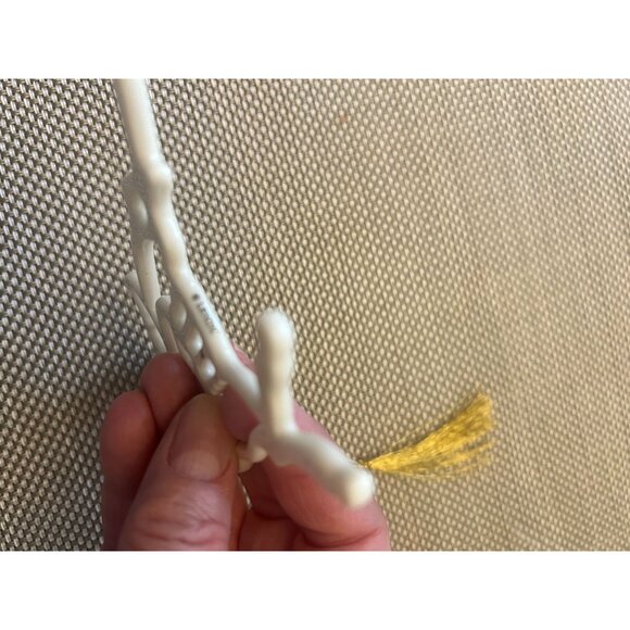 Vintage Lenox Porcelain Pierced Reindeer Ornament Gold Tassel Collectible - Picture 4 of 4